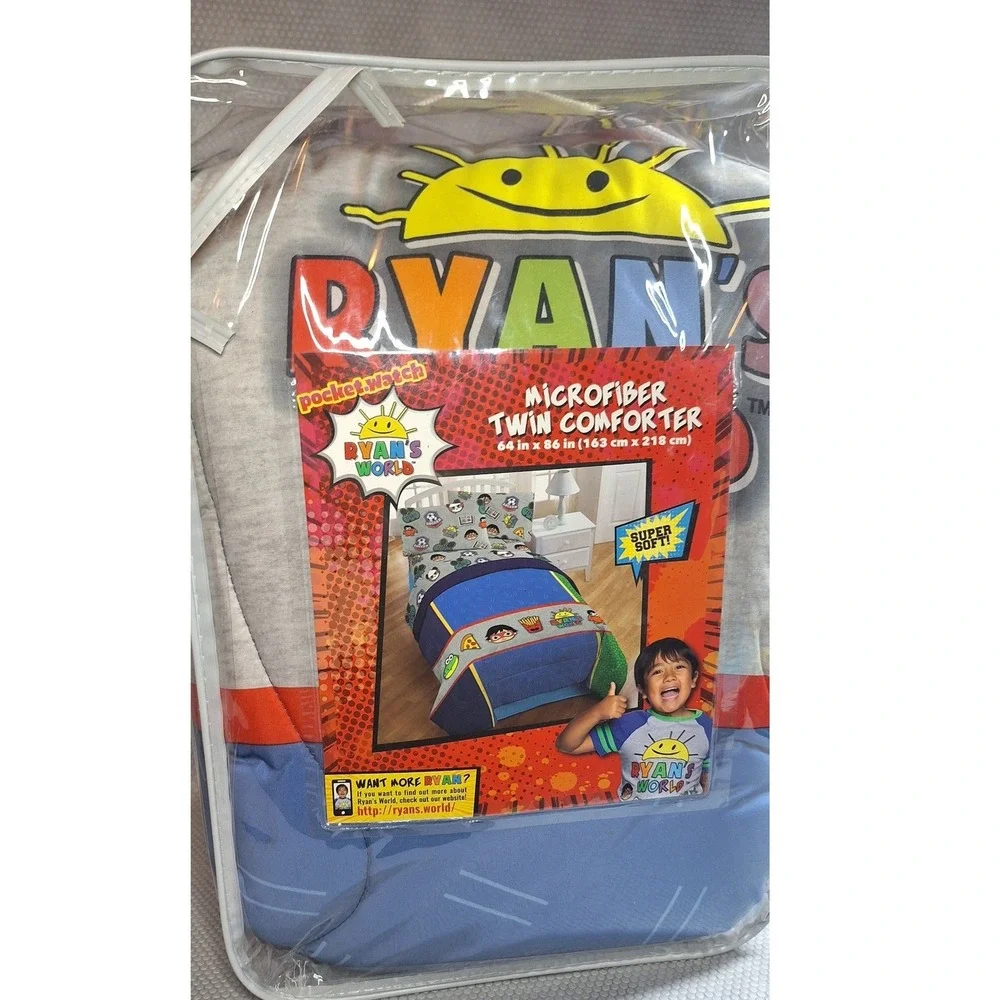NEW Ryans World Micro Fiber Kids Super Soft Comforter Twin Size 64